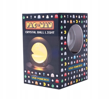 Изображение Lampa stoowa Lampka Lampa Pac-man Krysztaowa Kula Led Retro Usb Dla Gracza 8cm / 320097