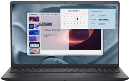 Изображение Laptop Dell Dell Pro 15 Essential PV15250 Core 3 100U 15.6"FHD 120Hz 250nits AG 8GB DDR5 4400 SSD512 Intel UHD Graphics FgrPr WLAN+BT BcklKb W11Pro + Dell mysz MS116 Czarna3Y Pro Support Carbon Black