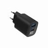 Picture of Lādētājs Gembird USB Type-C + USB Type-A LCD Black