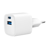 Picture of Lādētājs Gembird USB Type-C + USB Type-A White