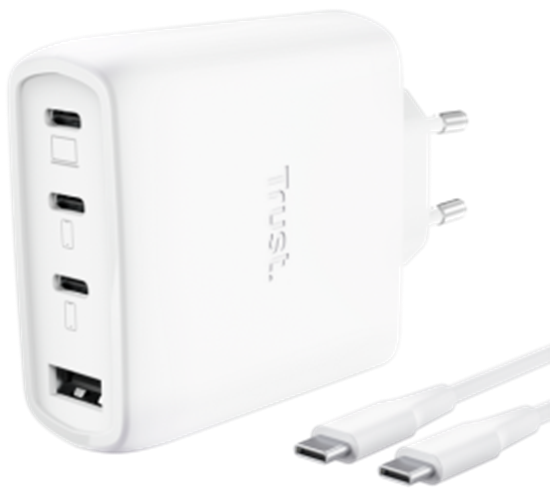 Изображение Lādētājs Trust Maxo 65W 4-port GaN White