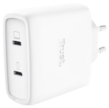 Attēls no Lādētājs Trust Maxo 65W White USB-C + 2m USB-C Cable