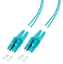 Изображение LC/UPC-LC/UPC MM multimode 50/125, OM3, Duplex, LSZH Aqua, 5m :: LC-4.3-1U5