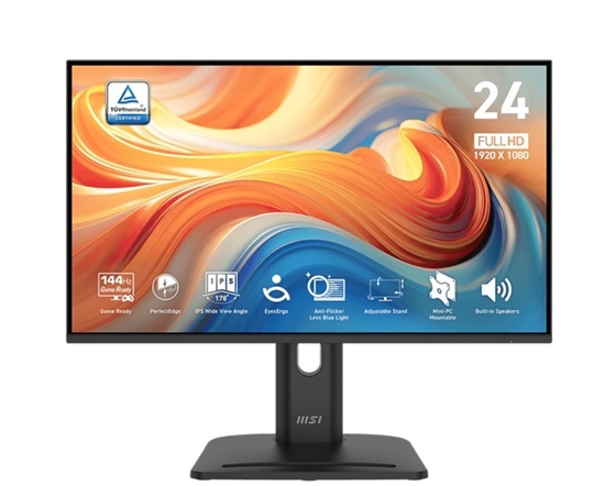 Picture of LCD Monitor|MSI|PRO MP245PG E14|23.8"|Business|Panel IPS|1920x1080|16:9|144 Hz|1 ms|Speakers|PROMP245PGE14