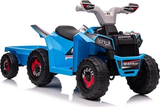 Picture of Lean Cars Quad Na Akumulator XMX630T Niebieski Z Przyczep