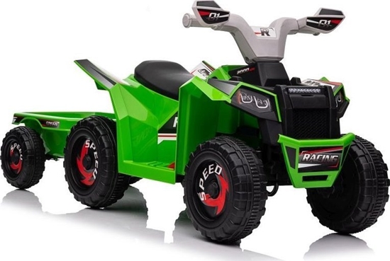 Picture of Lean Cars Quad Na Akumulator XMX630T Zielony Z Przyczep