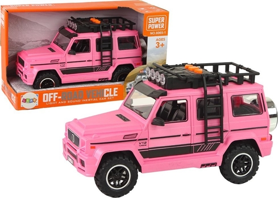 Picture of LeanToys Auto Samochód Terenowe Róowe V12 Turbine