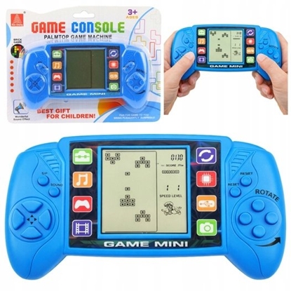 Attēls no LeanToys Elektroniczna Gra Konsola Do Gry Tetris Przenona LCD Niebieska