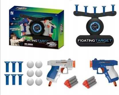 Изображение LeanToys Gra Zrcznociowa Strzelanie Do Celu Pistolet Unoszce Si Kulki LEAN Toys