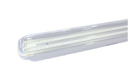 Attēls no LED armatūra 50W 130lm/w 4000K IP65 1550x130x95mm. Caurspīdīgs vāks.