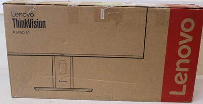 Picture of Lenovo SALE OUT. ThinkVision | P34WD-40 | 34 " | IPS | 21:9 | 120 Hz | 4 ms | 3440x1440 pixels | 350 cd/m² | HDMI ports quantity 1 | Eclipse black | Warranty 36 month(s) | DAMAGED PACKAGING
