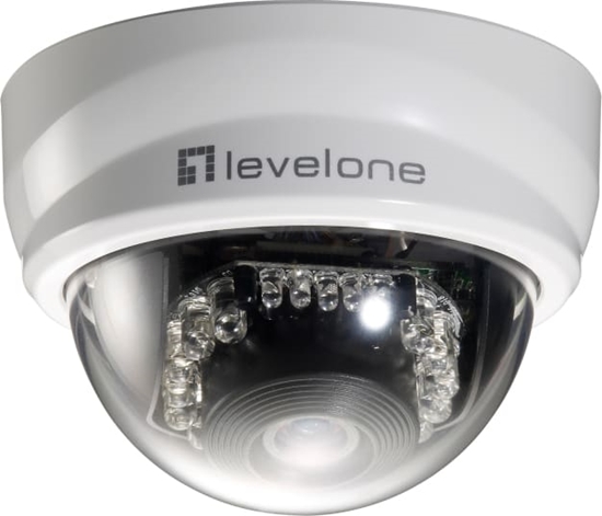 Изображение Level One LevelOne FCS-3101 drošības/tīkla kamera Kupols IP drošības kamera Iekštelpu un āra 1920 x 1080 pikseļi Galds / griesti