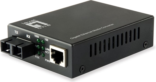 Picture of Level One LevelOne GVT-2002 tīlkla mediju pārveidotājs 1000 Mbit/s 1310 nm Viens režīms Melns