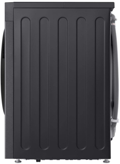 Picture of LG Washing machine | F4X5011TBB | Energy efficiency class A | Front loading | Washing capacity 11 kg | 1400 RPM | Depth 57 cm | Width 60 cm | Display | LED | Steam function | Direct drive | Wi-Fi | Matte Black