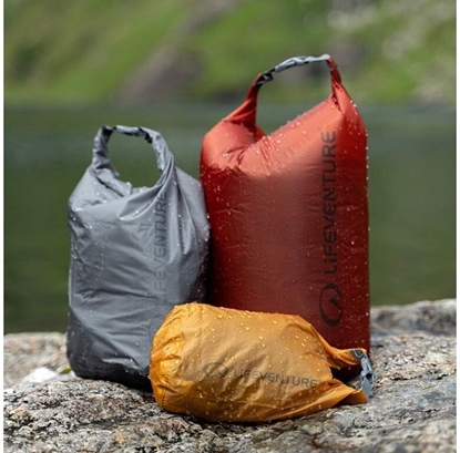 Attēls no Lifeventure Ultralight DryBag Multipack (1L, 2L, 5L), Earth Tones