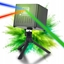 Attēls no LIGHT4ME LIGHT4ME ACCU APP LASER akumulatorowy projektor sk