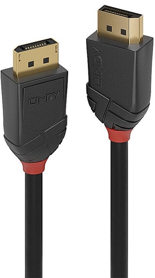 Изображение Lindy 5m DisplayPort 2.1 54G Cable, Black Line