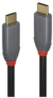 Изображение Lindy 5m USB 3.2  Type C to C Cable, 10Gbps, 100W PD, Anthra Line