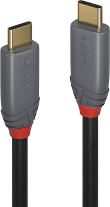 Изображение Lindy 7m USB 3.2  Type C to C Cable, 10Gbps, 100W PD, Anthra Line