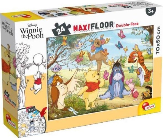 Picture of Lisciani Puzzle podogowe dwustronne Maxi 24 Kubu Puchatek