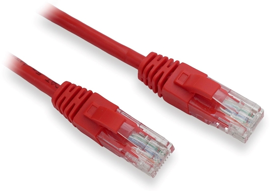 Изображение Lynx CS Patchcord, Cat 5e, UTP, PVC, CCA, czerwony, 1m, 10 szt. (LX-UTP5E-010-RED)