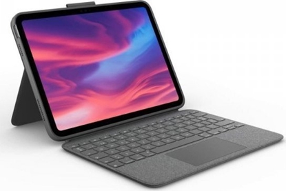 Picture of Logitech Logitech Combo Touch - Tastatur und Foliohulle - mit Trackpad - hintergrundbeleuchtet - Apple Smart connector - QWERTY - Spanisch - Oxford Gray - fur Apple 10.2-inch iPad Wi-Fi, 10.5-inch iPad Pro Wi-Fi, 10.9-inch iPad Wi-Fi, iPad Air Wi-Fi
