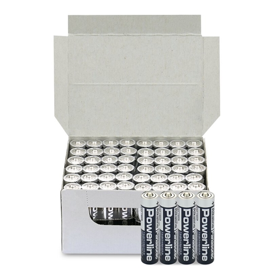 Изображение LR03/AAA baterijas Panasonic PowerLine Industrial MN2400/E92 iepakojumā 48 gb.