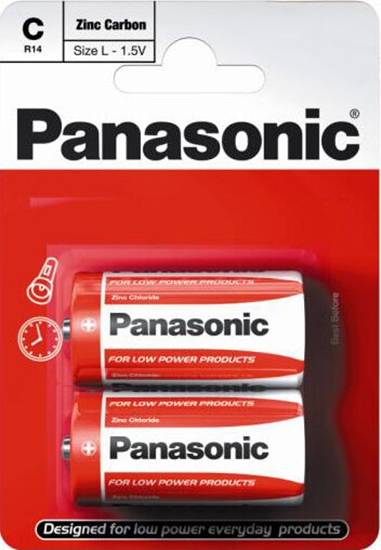 Picture of LR14/C baterijas Panasonic Zinc-carbon MN1400/E93 iepakojumā 2 gb.