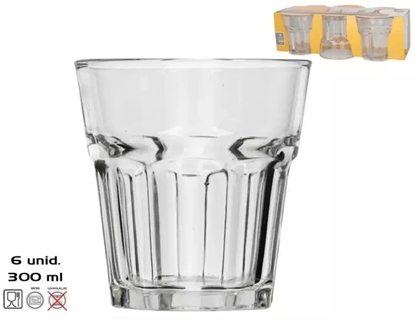 Attēls no Lumarko 6 gab. Casablanca szklanki 300 ml 9 5 x 9 x 9 cm KITCHEN&GO 8445393387970 (8445393387970)