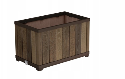 Attēls no Lumarko KETER DONICZKA DECO RECTANGLE PLANTER WALNUT