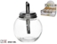 Picture of Lumarko Stikla cukiernica z dozownikiem 260 ml 11 x 8 5 x 8 5 cm KITCHEN&GO 8445393369006 (8445393369006)