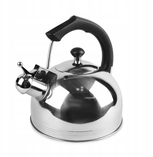 Picture of Maestro Czajnik stalowy z gwizdkiem na gaz indukcj 3.0L MAESTRO czarny uchwyt MR-1308-BLACK