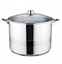 Attēls no Maestro Garnek stalowy z pokrywk na indukcj gaz (16L S/N) MAESTRO MR-3517-16