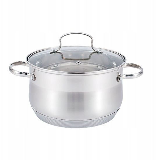 Picture of Maestro Garnek stalowy z pokrywk na indukcj gaz 16cm 2.1L MAESTRO MR-3512-16