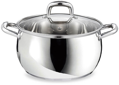 Attēls no Maestro Garnek stalowy z pokrywk na indukcj gaz 16cm 2L MAESTRO MR-3515-16