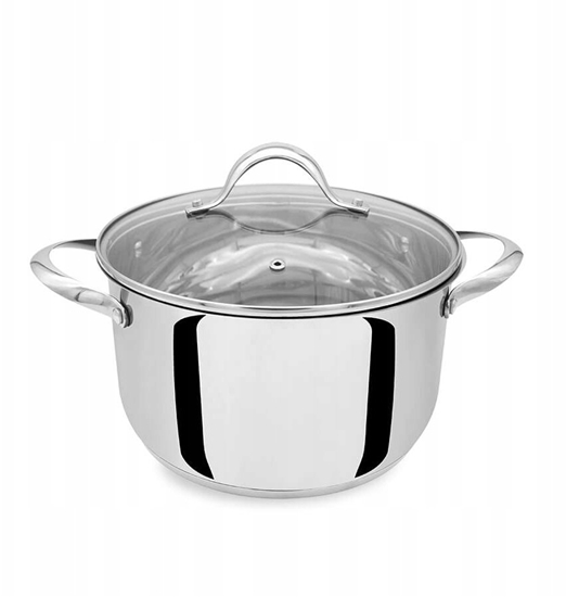 Picture of Maestro Garnek stalowy z pokrywk na indukcj gaz 20cm 3.4L MAESTRO MR-3519-20