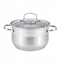 Picture of Maestro Garnek stalowy z pokrywk na indukcj gaz 20cm 3.9L MAESTRO MR-3512-20