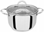 Изображение Maestro Garnek stalowy z pokrywk na indukcj gaz 22cm 4.5L MAESTRO MR-3519-22
