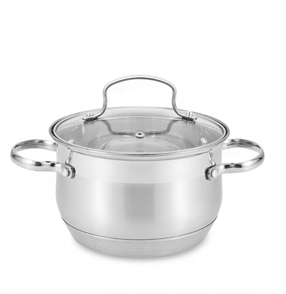 Attēls no Maestro Garnek stalowy z pokrywk na indukcj gaz duy 26cm 8.2L MAESTRO MR-3512-26