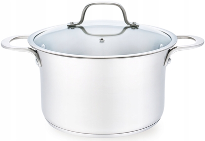 Attēls no Maestro Garnek stalowy z pokrywk na indukcj gaz may 18cm 1.75L MAESTRO MR-3505-18