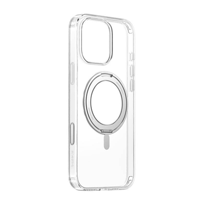 Attēls no Baseus SkyRing 360° Magnetic Case with Stand for iPhone 16 Pro / transparent