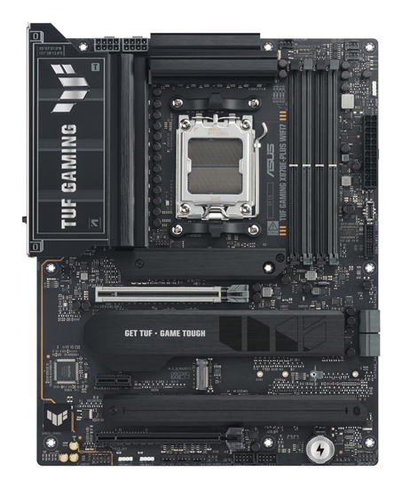 Изображение Mainboard|ASUS|AMD X870E|SAM5|ATX|Memory DDR5|Memory slots 4|1xPCI-Express 3.0 1x|1xPCI-Express 4.0 16x|1xPCI-Express 5.0 16x|4xM.2|1xHDMI|4xUSB 2.0|7xUSB 3.2|2xUSB-C|1xRJ45|3xAudio port|TUFGAMX870E-PLUSWIFI7