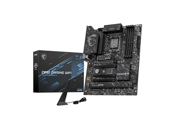 Picture of Mainboard|MSI|Intel Z890|LGA 1851 (Socket V1)|ATX|RAM DDR5-SDRAM|4xSlots|Wi-Fi Yes|Bluetooth Yes|3xNumber of M.2 (M) slots|Z890GAMINGWIFI