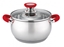 Attēls no Maku Katls Voltz OV51210N22 22 cm/4 6 l czerwone uchwyty stal nierdzewna 5V1210N22R (3800237040858)