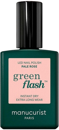 Attēls no MANUCURIST_Green Flash Led Gel Nail Lacquer lakier do paznokci Pale Rose 15ml