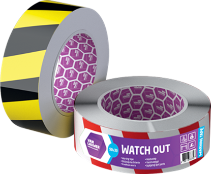 Attēls no Marķēšanas norobežojošā brīdinājuma Līmlente grīdai, 50mm x 33m, Dzeltena / Melna