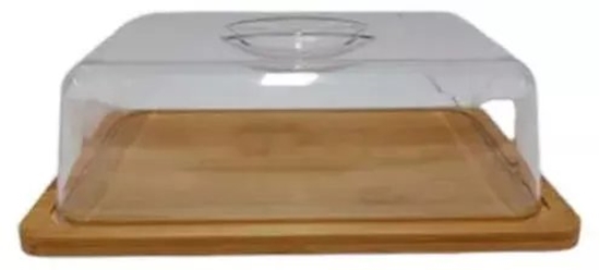 Изображение Maselniczka Lumarko Siera naczynie 23 5 x 18 x 7 cm bambusowy KITCHEN&GO 8445393407661 (8445393407661)