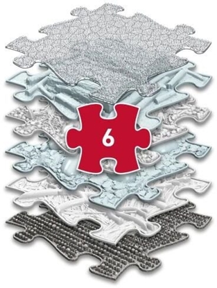 Attēls no Mata Sensoryczna Ortopedyczna Zestaw 6w1 Medium 6 Puzzli Sensoryka Muffik / Mfk-109