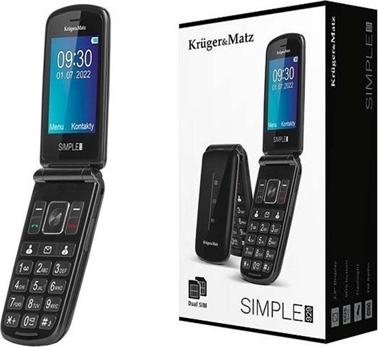 Picture of MaxCKruger & Matz Phone for seniors KM0929 7 11 cm (2 8") 108 5 g Black(Atv.iepak.)