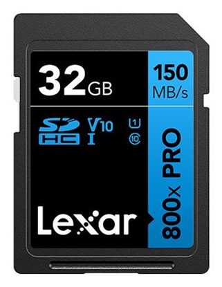 Attēls no MEMORY SDHC 32GB UHS-I/LSD0800P032G-BNNNG LEXAR